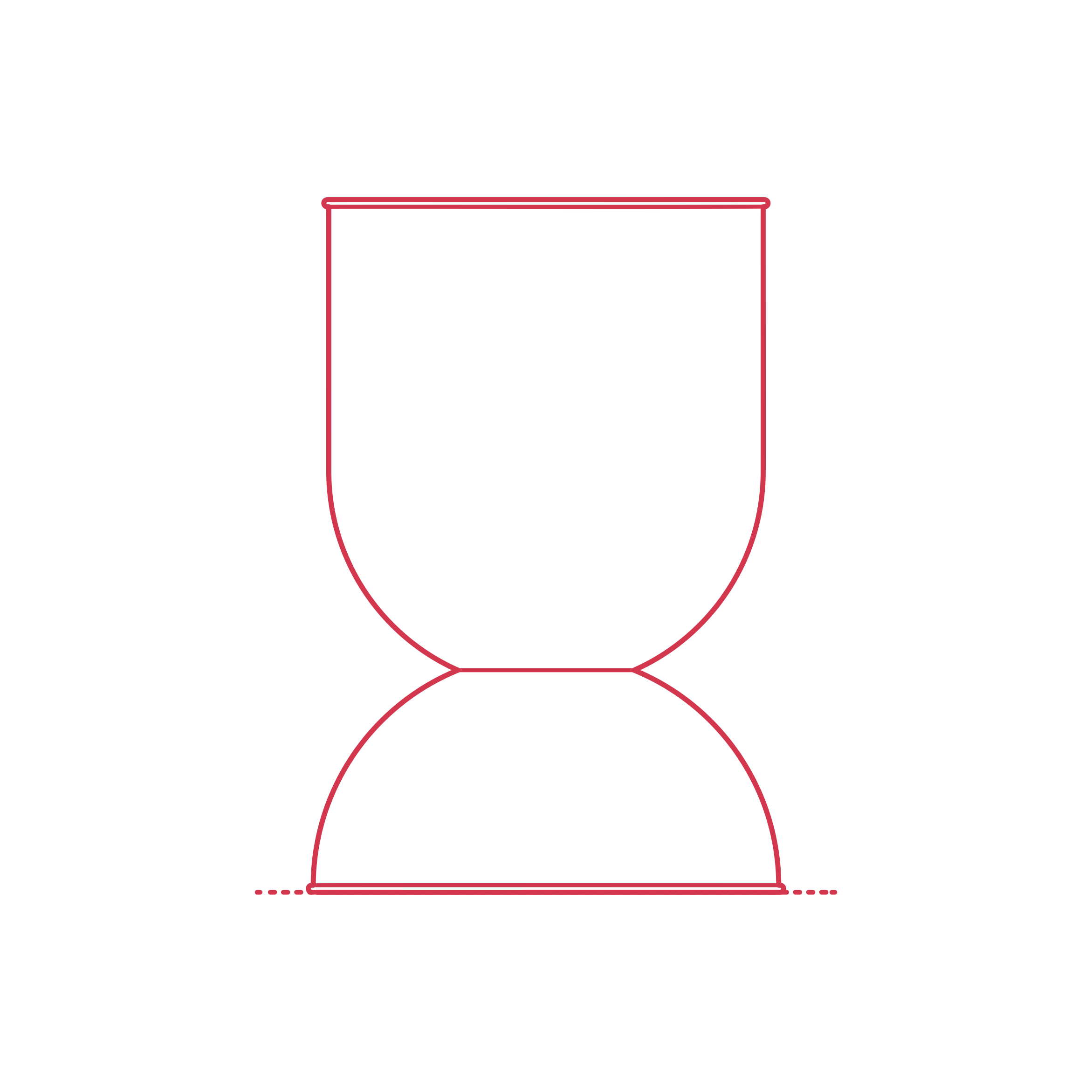 Objects Plant Pots Hourglass Planter Medium Outline Svg File Free Vectors